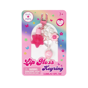 Tween Lip Gloss Keyring - Pink Poppy Australia