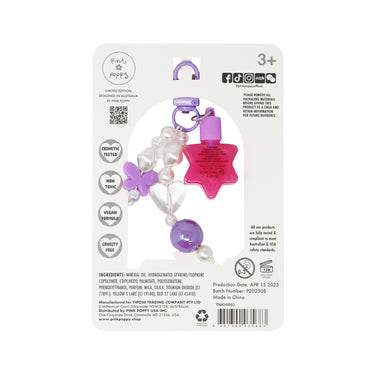 Tween Lip Gloss Keyring - Pink Poppy Australia