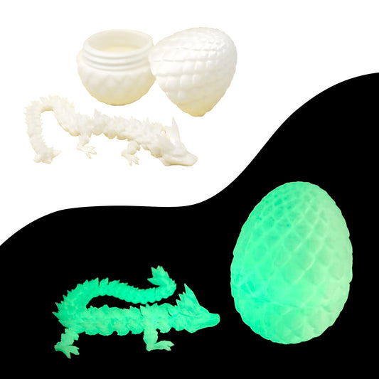 3D Printed Dragon's Egg Glow In The Dark