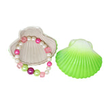 Hatch Clam Shell With Surprise Pearl Bracelet - Pink Poppy Australia