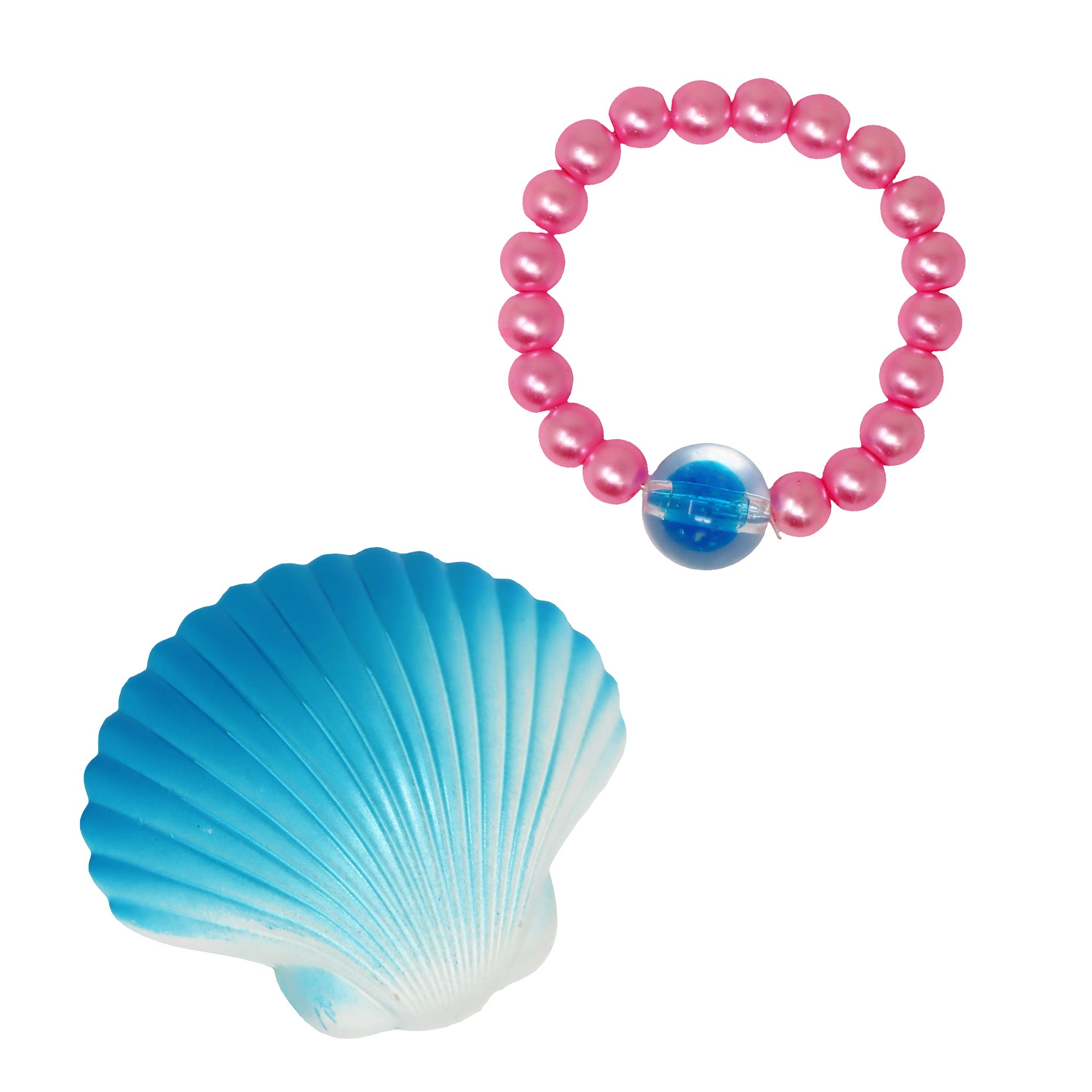 Hatch Clam Shell With Surprise Pearl Bracelet - Pink Poppy Australia
