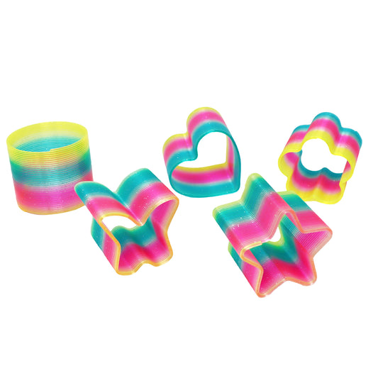 Shaped Rainbow Glitter Spring