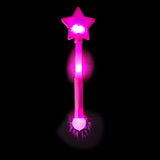 Magical Flashing Pink Star Light Up Wand - Pink Poppy Australia
