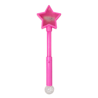 Magical Flashing Pink Star Light Up Wand - Pink Poppy Australia