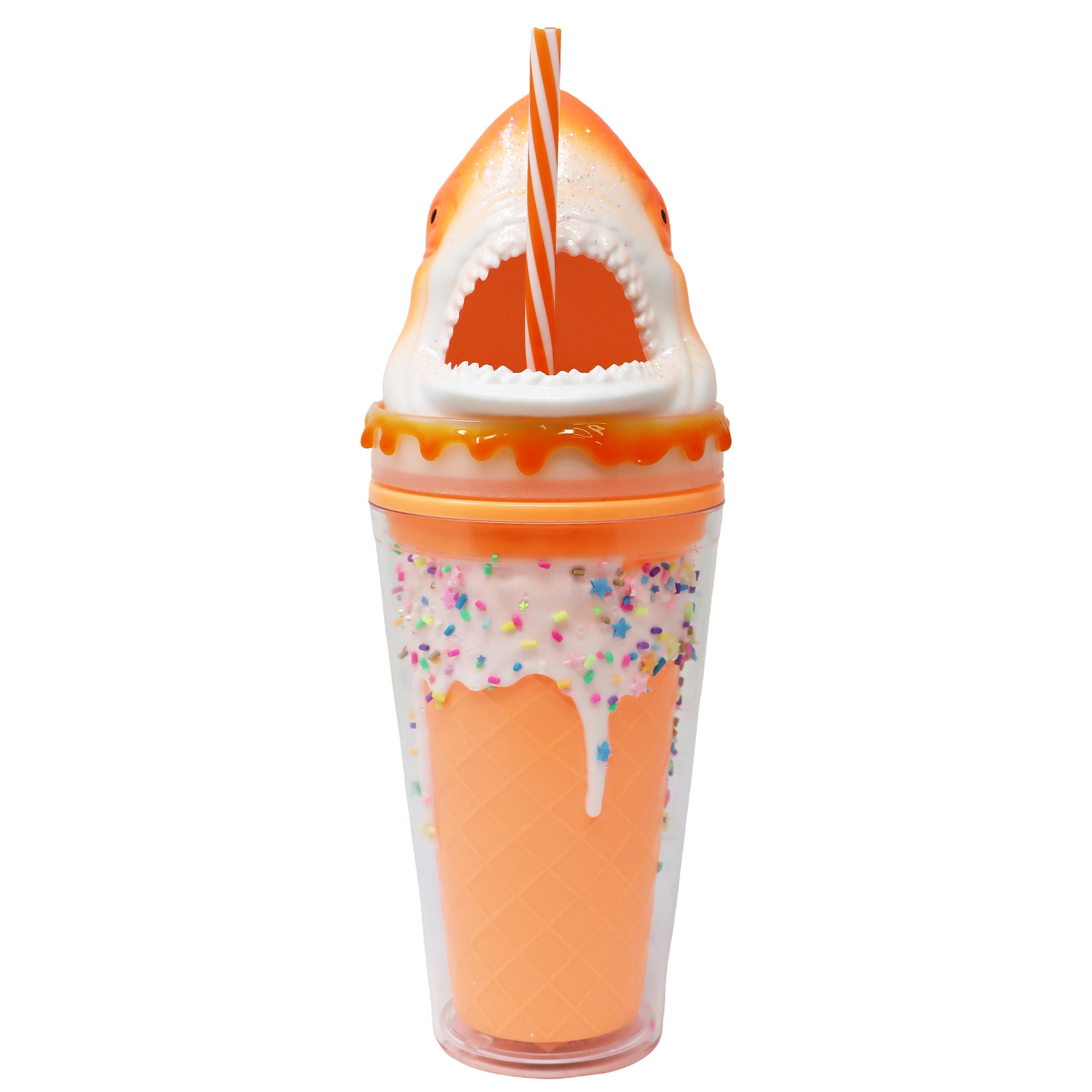 Shark Drinking Cup Orange - Pink Poppy Australia