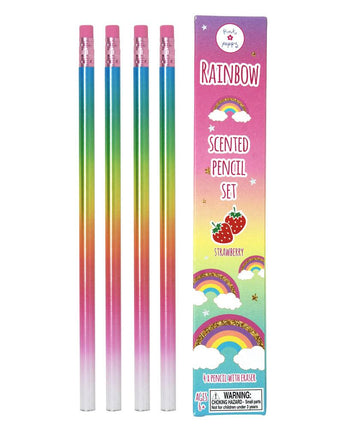 Rainbow Scented Pencils 4 Pack - Pink Poppy