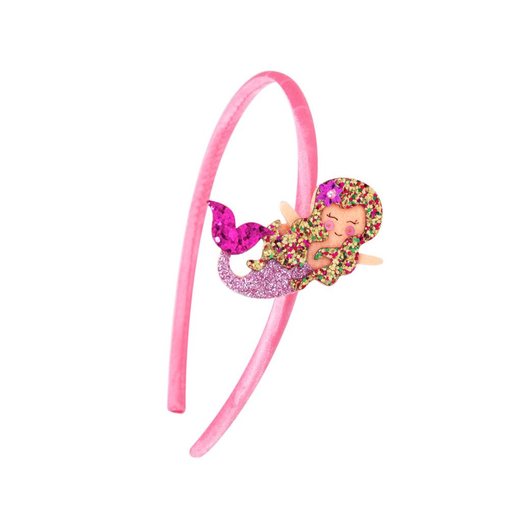 Glitter Mermaid Headband - Pink Poppy