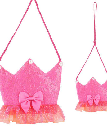 Forever Sparkle Crown Shoulder Bag-Hp - Pink Poppy