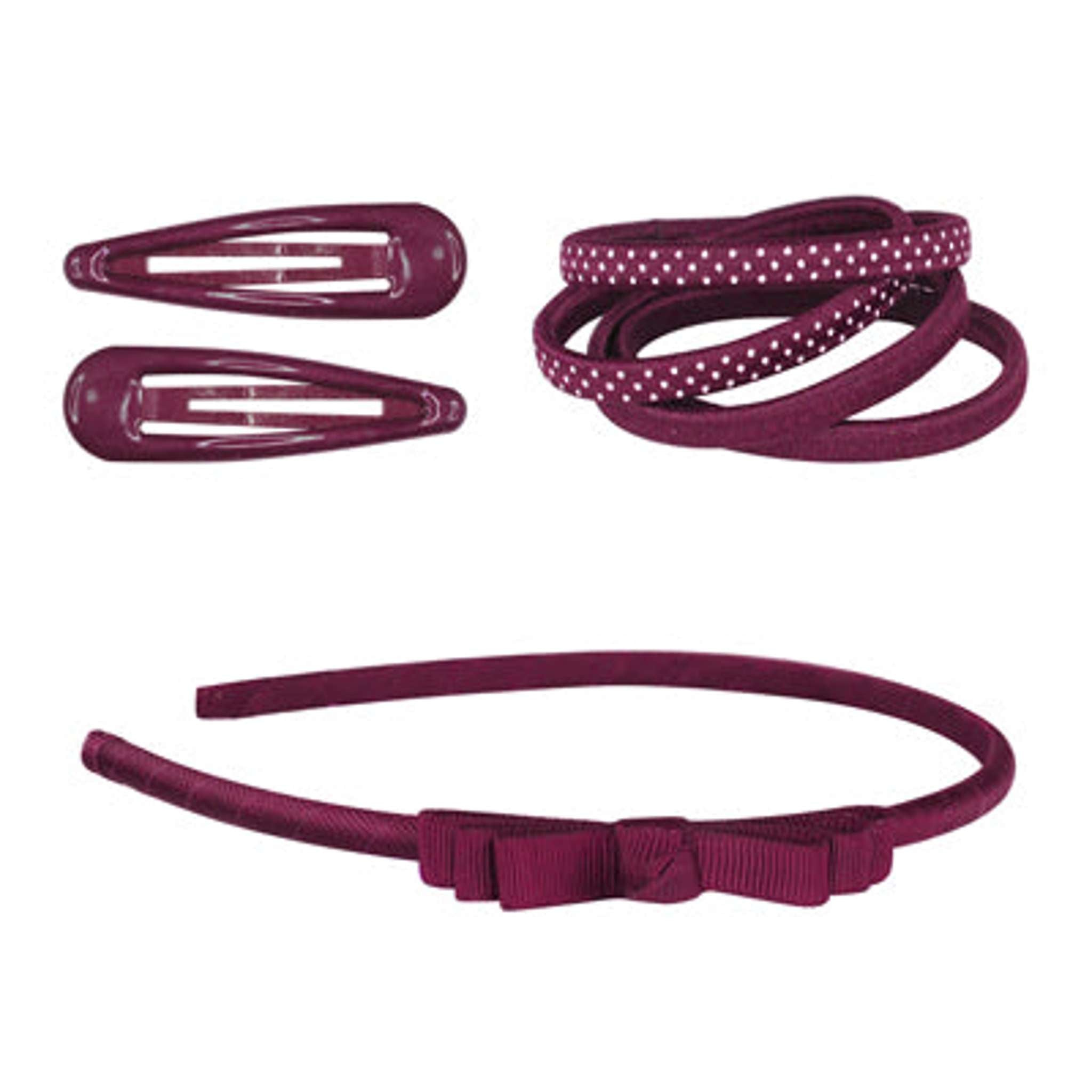 School Basics Hair Accessories Set - Red - Pink Poppy Australia