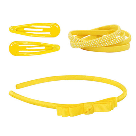 School Basics Hair Accessories Set - Yellow - Pink Poppy Australia