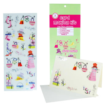 Card Making Kit - Girls Accessories - Pink Poppy