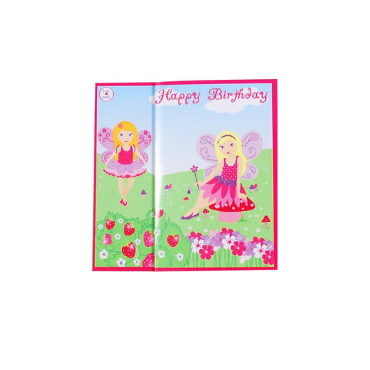 Fairy Meadows Birthday Card - Pink Poppy