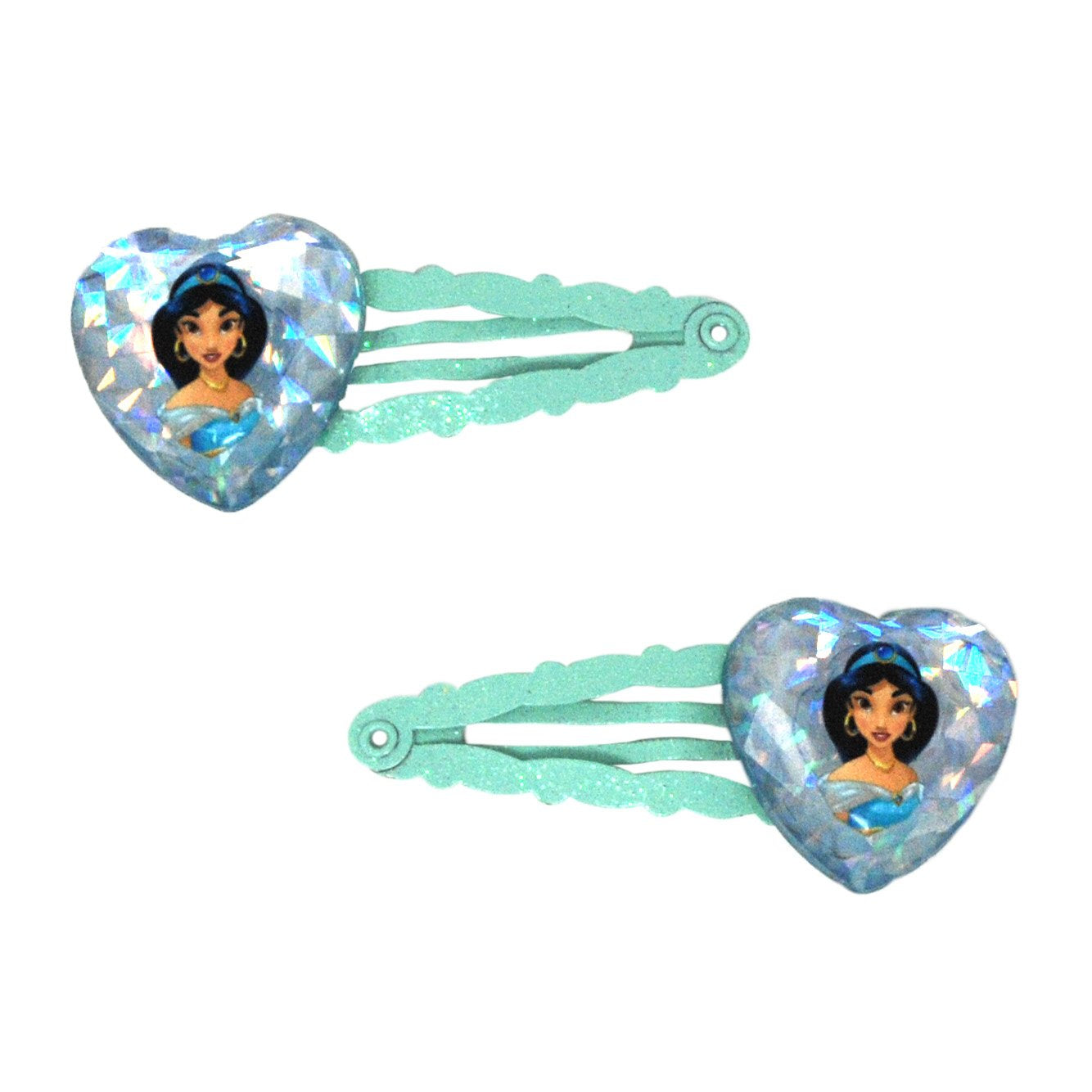 Jasmine Heart Gem Snapclips - Pink Poppy