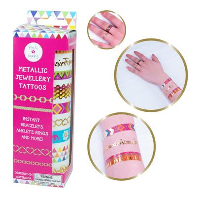 Metallic Jewellery Tattoo Roll - Pink Poppy