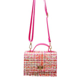 Tweed Pink Handbag - Pink Poppy Australia