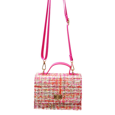 Tweed Pink Handbag - Pink Poppy Australia