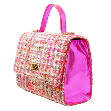 Tweed Pink Handbag - Pink Poppy Australia