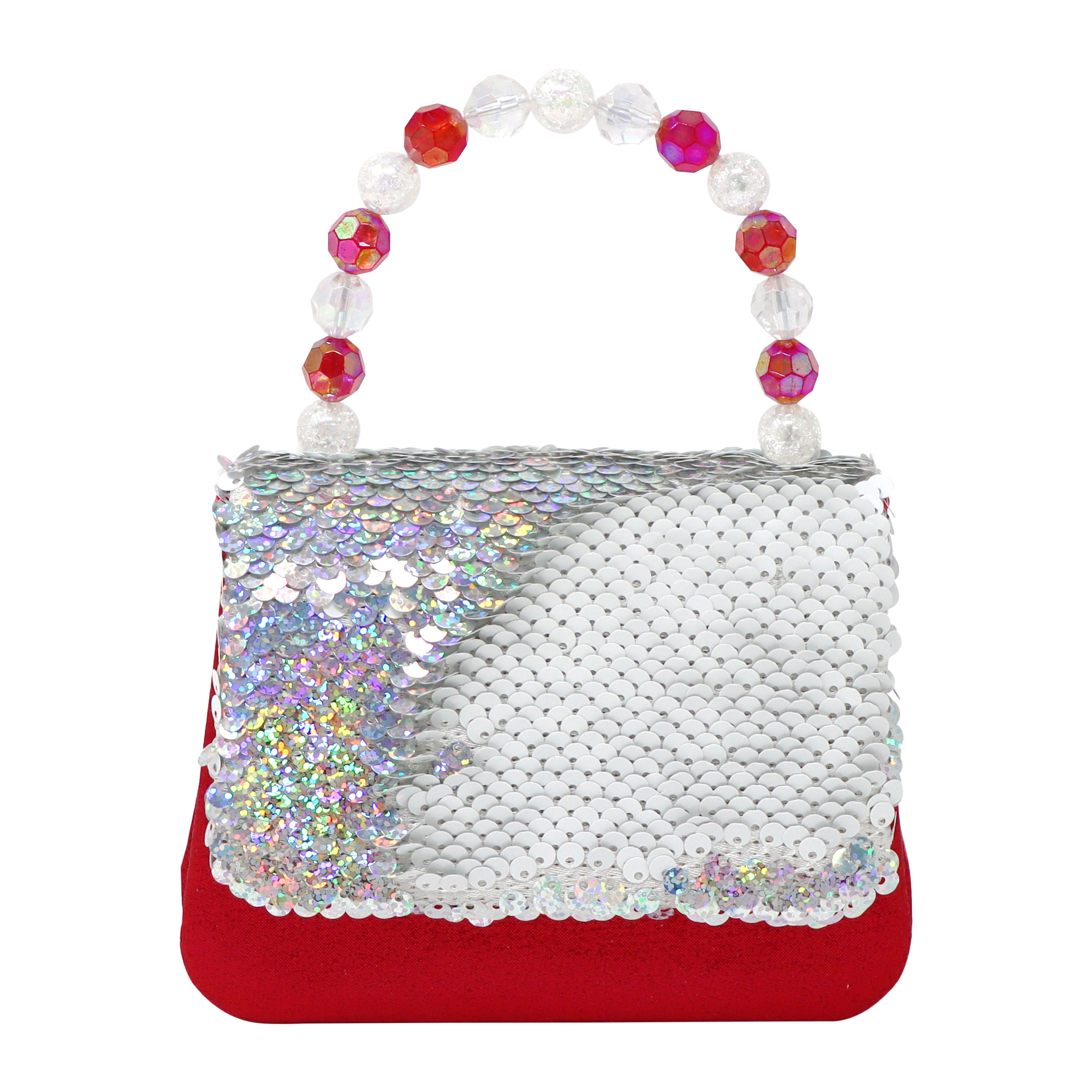 Reversible Sequin Festive Hard Handbag - Pink Poppy Australia