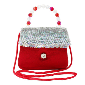 Reversible Sequin Festive Hard Handbag - Pink Poppy Australia