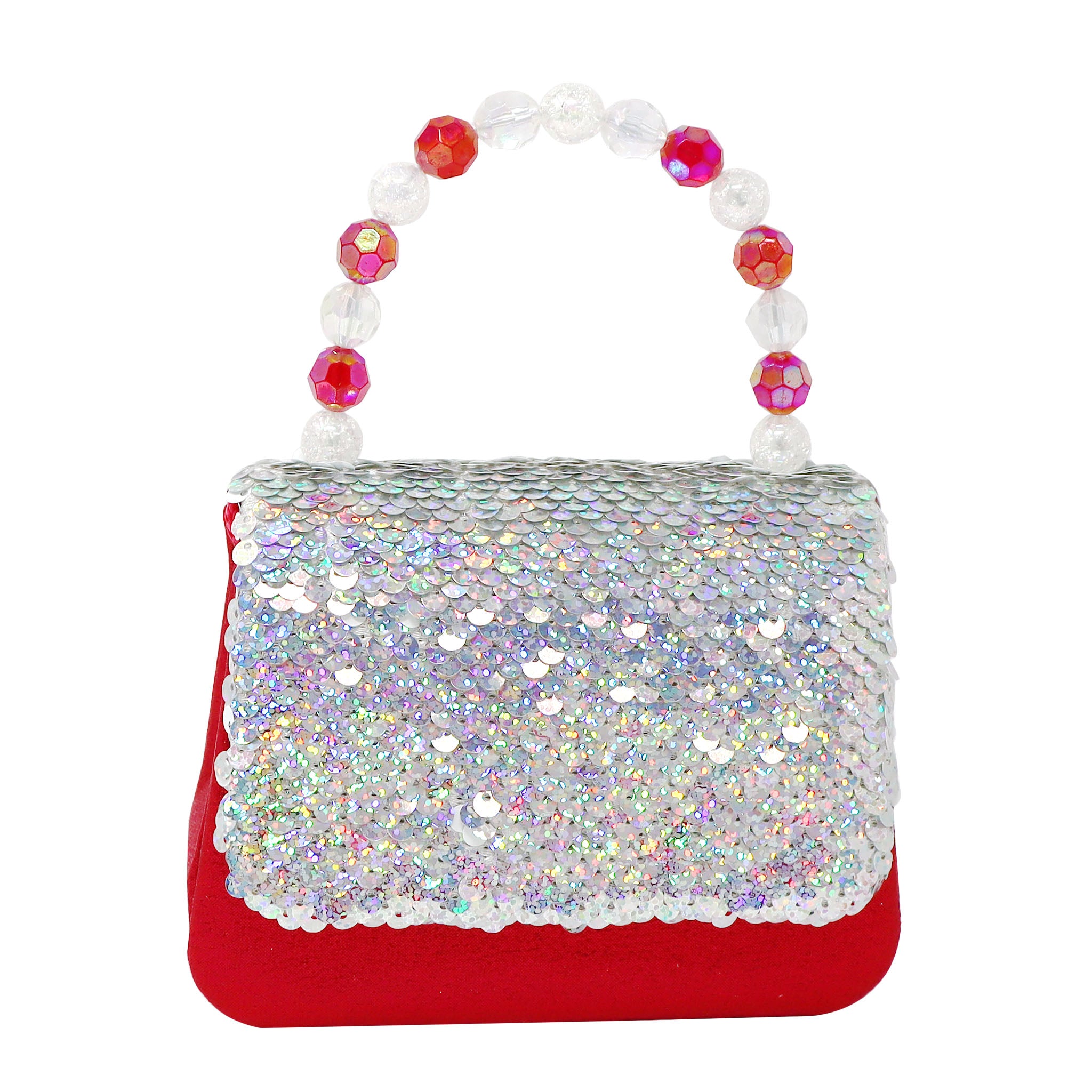 Reversible Sequin Festive Hard Handbag - Pink Poppy Australia