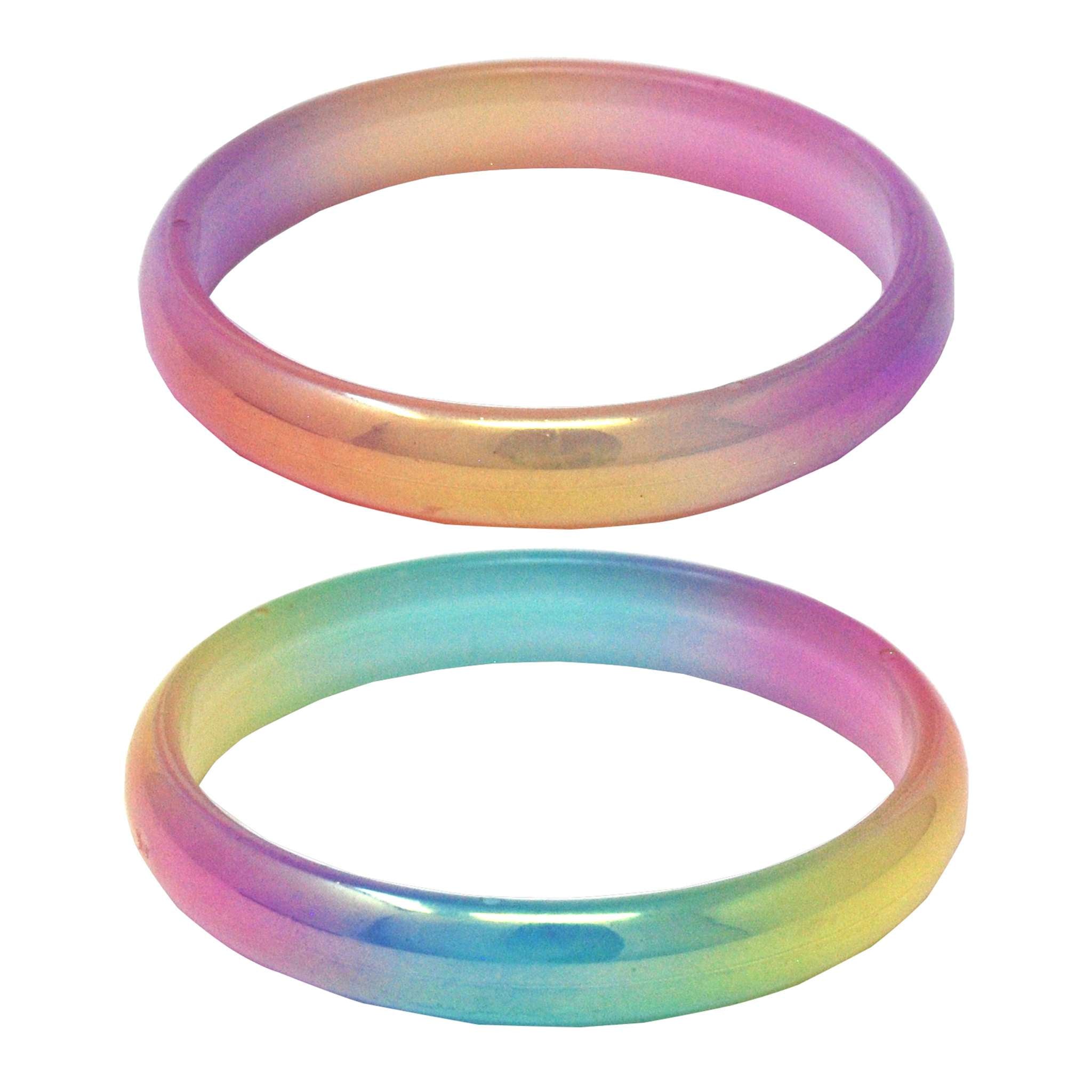 Pastel Iridescent Multi Colored Bangle - Pink Poppy Australia