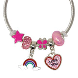 Rainbow Charm Bracelet - Pink Poppy Australia