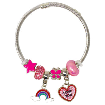 Rainbow Charm Bracelet - Pink Poppy Australia