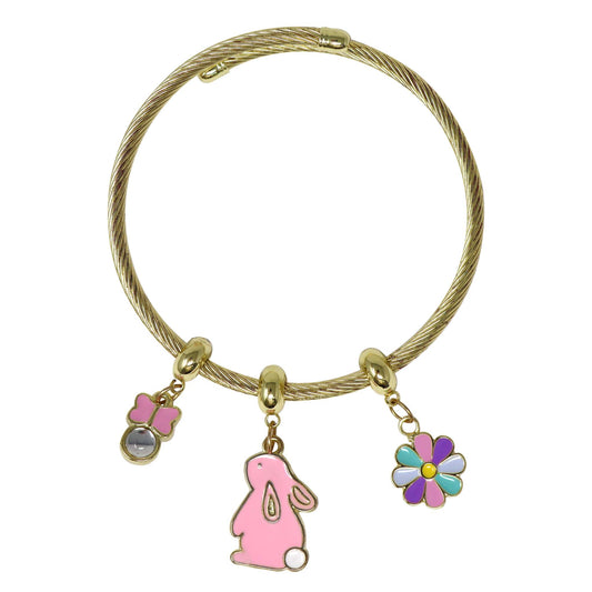 Bunny Charm Bracelet - Pink Poppy Australia