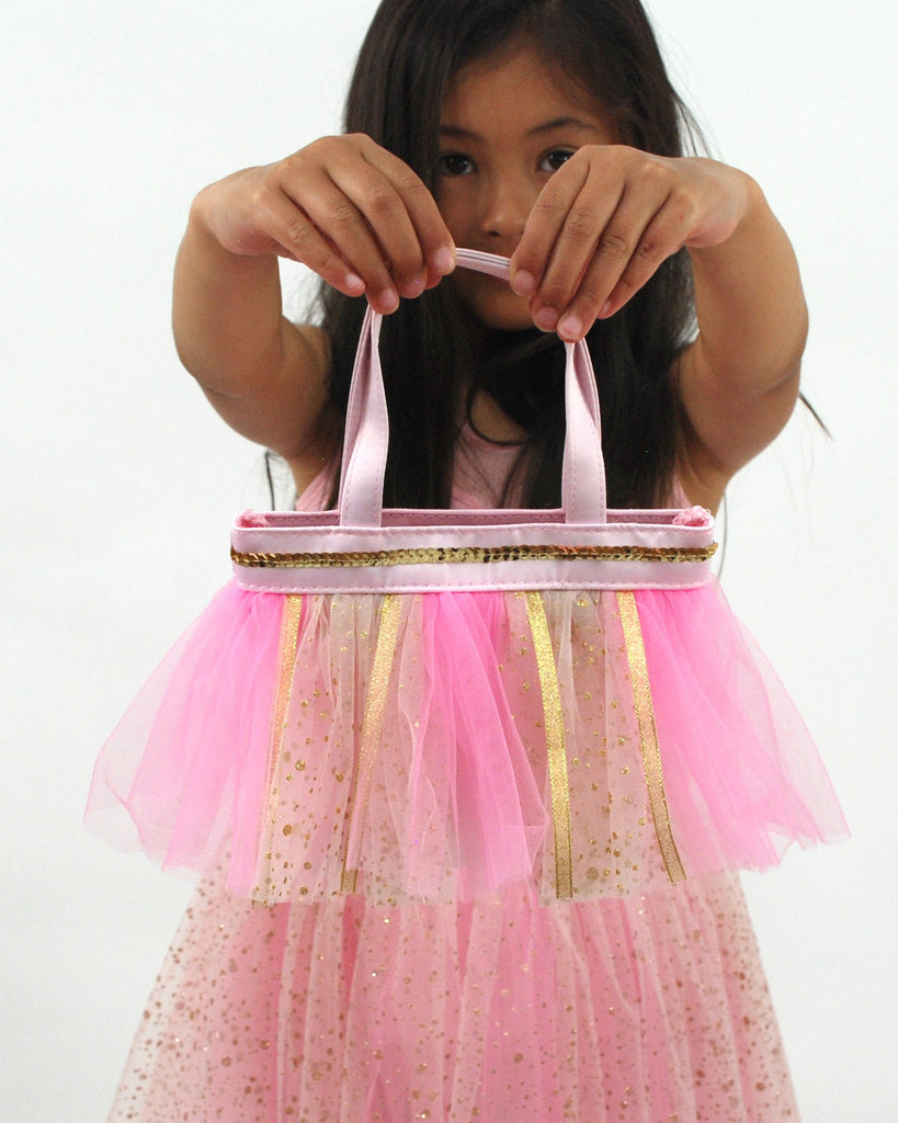 Pirouette Ballet Princess Mesh Tutu Handbag - Pink Poppy