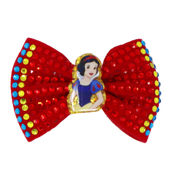 Disney Princess Snow White Red Sparkling Rhinestone Hair Bow