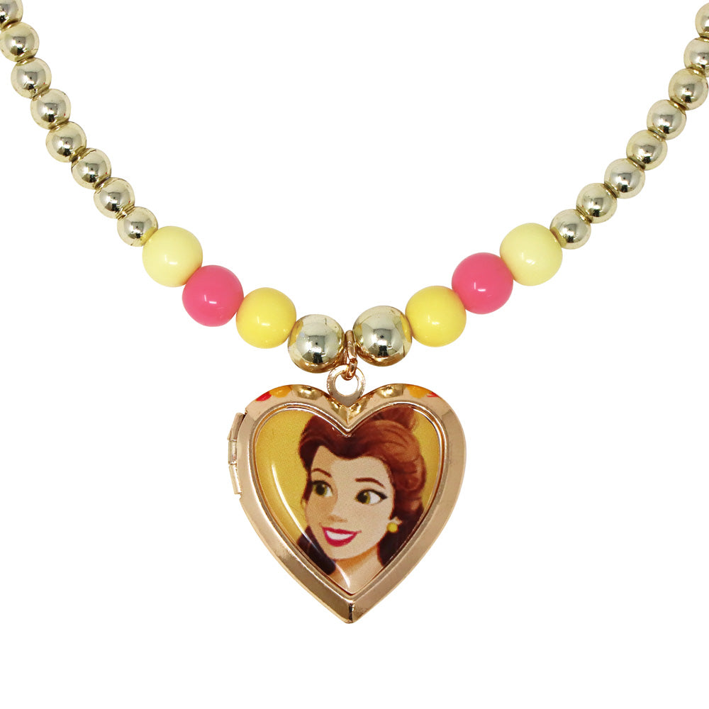 Disney Belle Love Locket & Gift Tag - Pink Poppy
