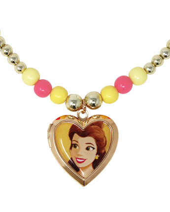 Disney Belle Love Locket & Gift Tag - Pink Poppy