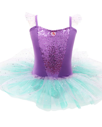 Disney Princess Ariel The Little Mermaid Sparkling Tutu Dress - Pink Poppy