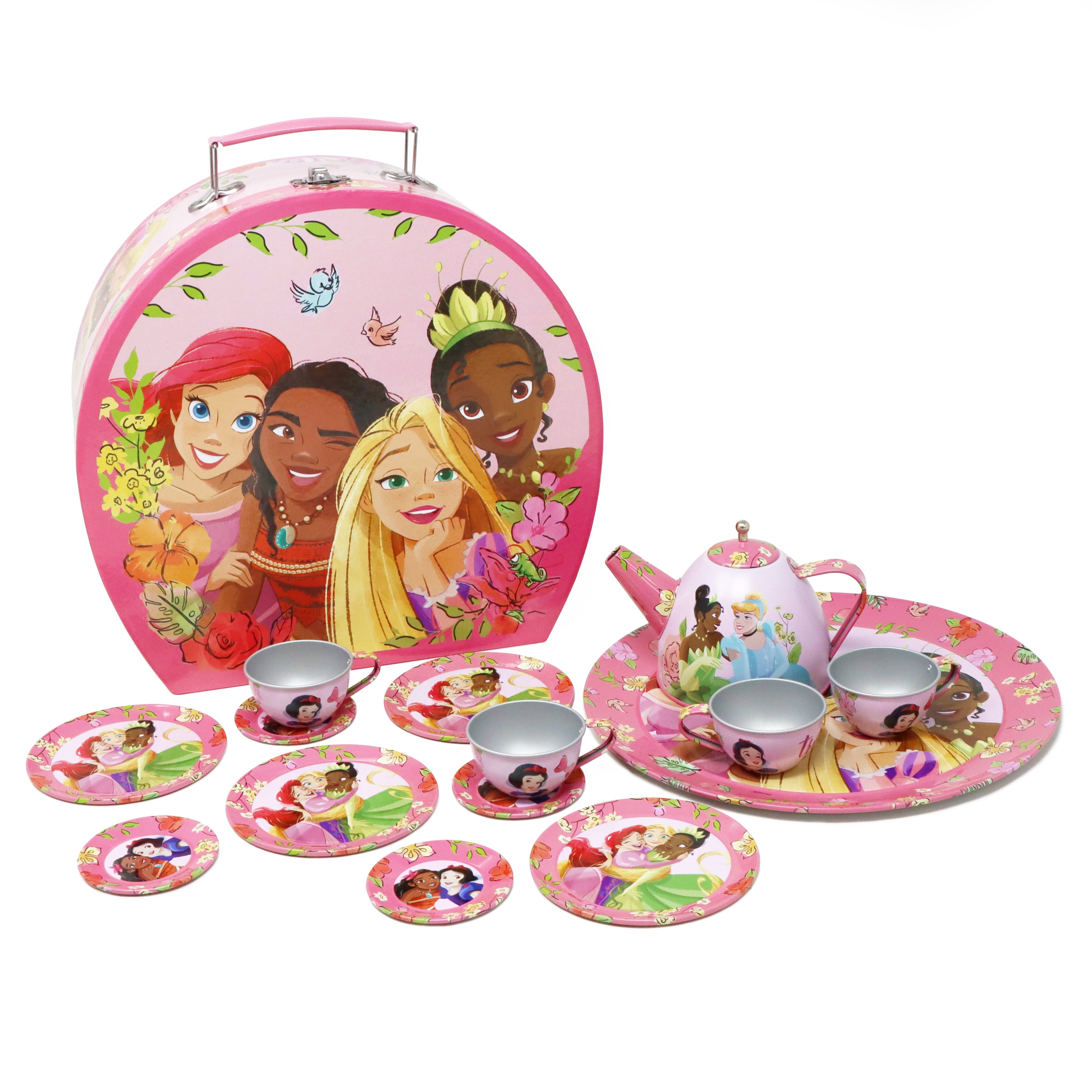 Disney Princess Forever Friends 14 Piece Tea Set in Carry Case - Pink Poppy Australia