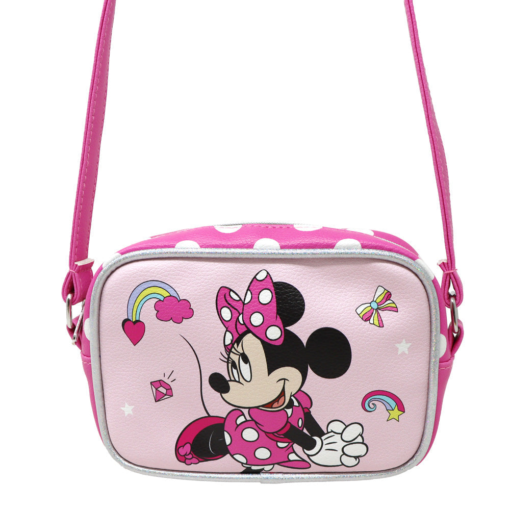 Trade Shop - Set Pappa Minnie Mouse Bicchiere Piatti Antiscivolo Rosa  Bambini Prima Pappa