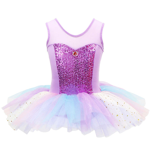 Disney The Little Mermaid Sparkle Tiered Tutu Dress - Pink Poppy Australia