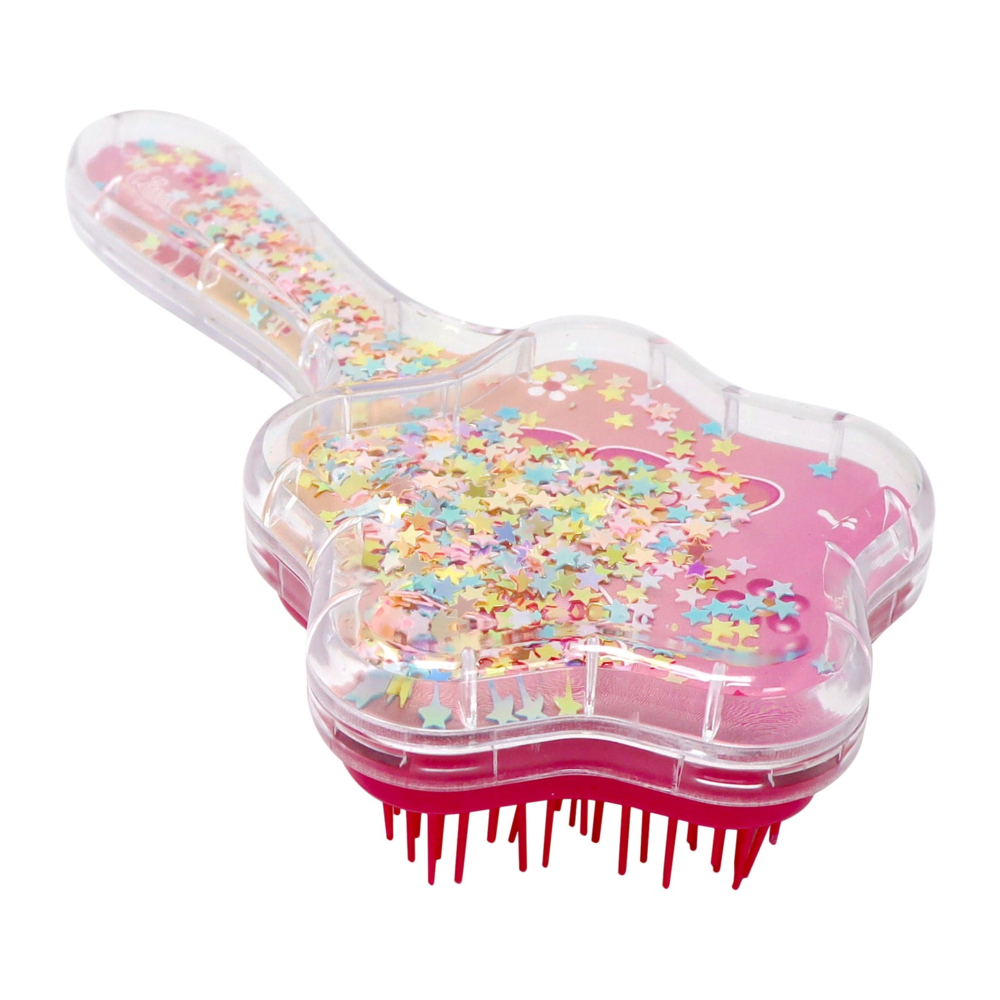 Unicorn & Vibrant Vacation Holographic Glitter Hairbrush - Pink Poppy Australia