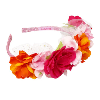 Pink Poppy Rainbow Butterfly Floral Headband - Pink Poppy Australia