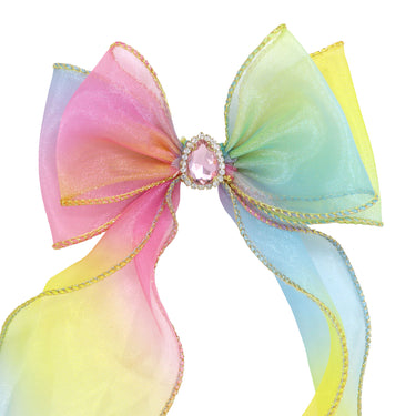 Rainbow Butterfly Bow Hair Clip - Pink Poppy Australia
