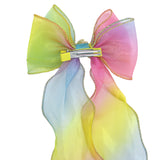 Rainbow Butterfly Bow Hair Clip - Pink Poppy Australia