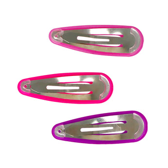 Acrylic Snap Hair Clips - Pink Poppy Australia