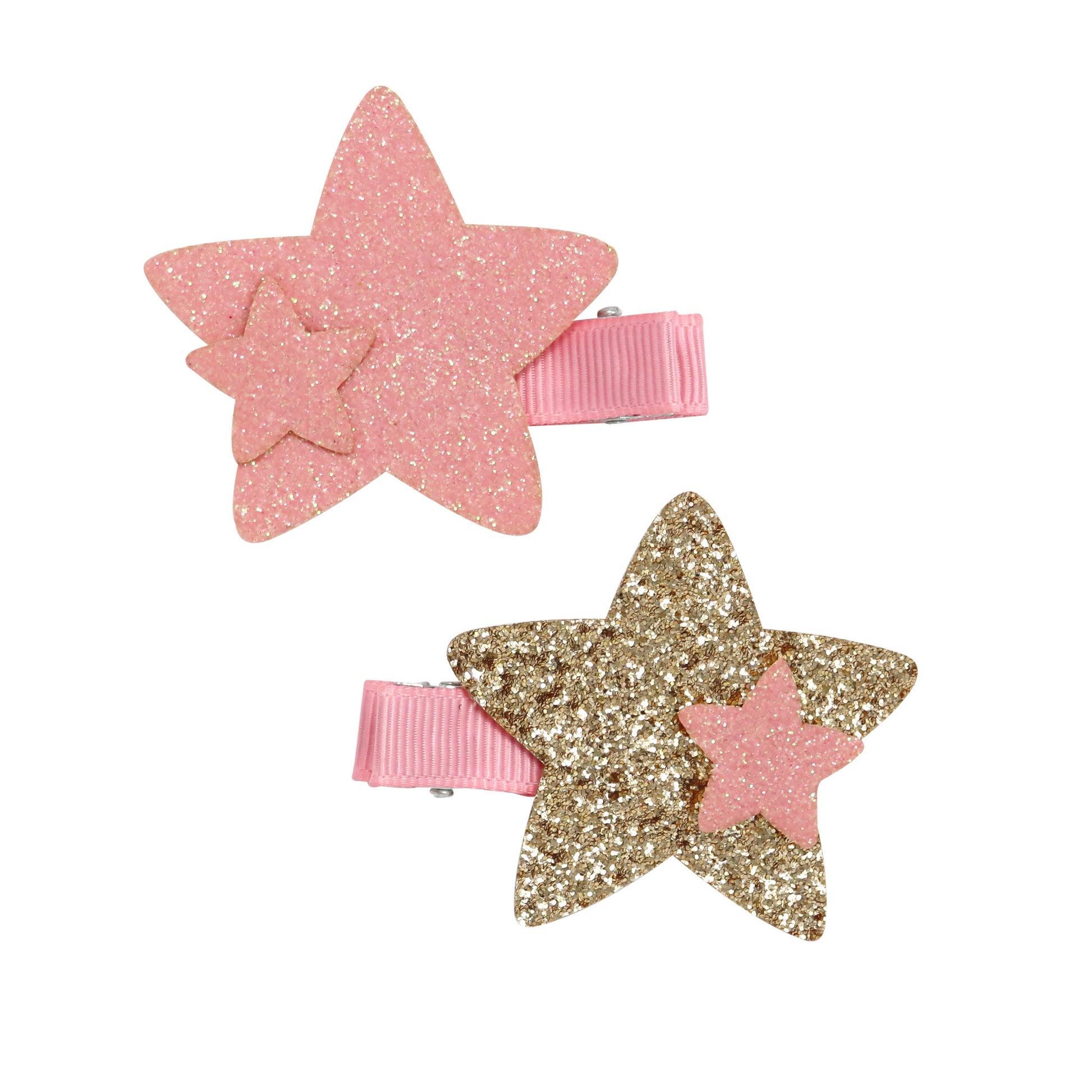 Shimmering Mermaid Star Hair Clips - Pink Poppy Australia