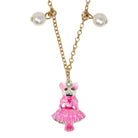 Claris: The Chicest Mouse In Paris™ Charm Necklace - Pink Poppy Australia