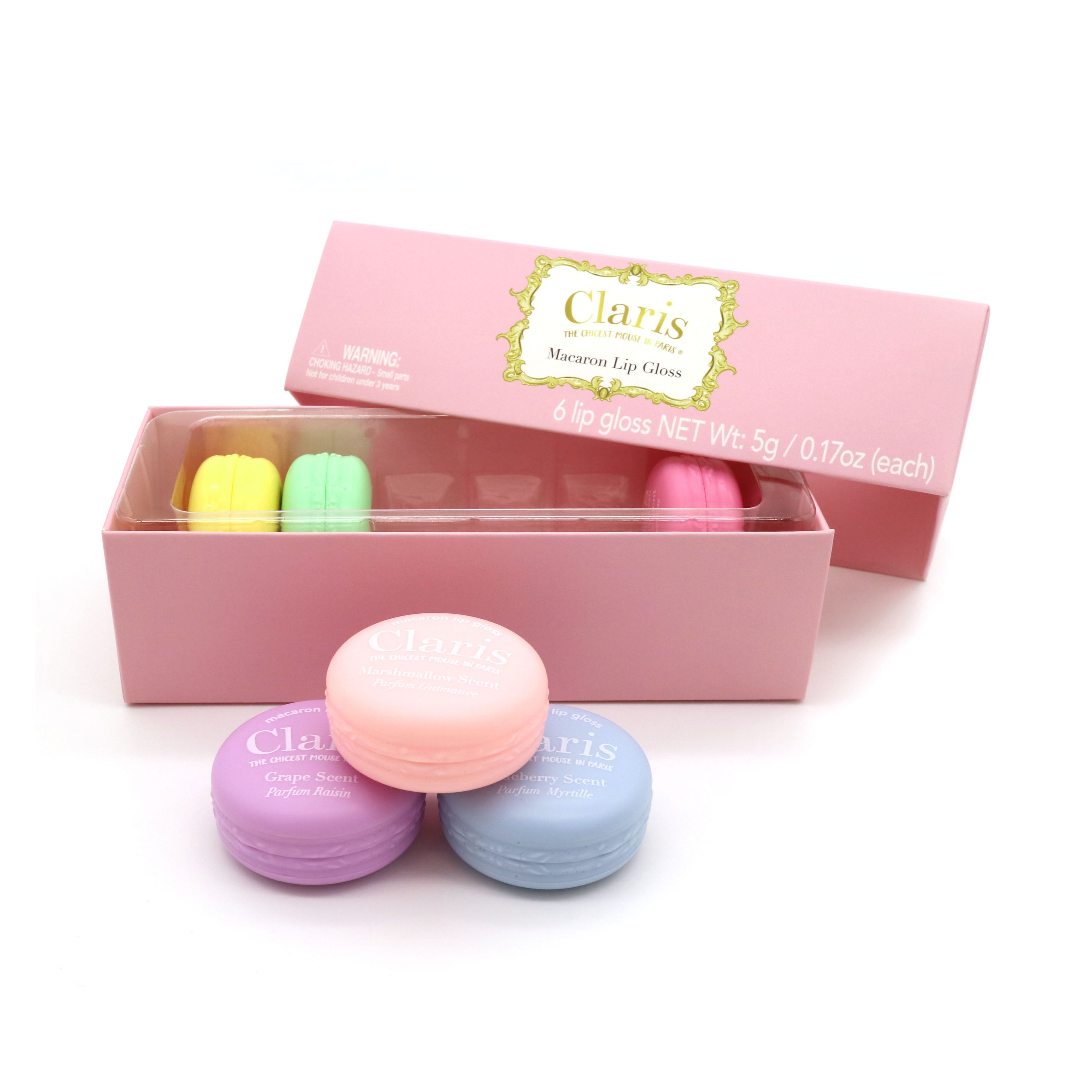 Claris: The Chicest Mouse In Paris™ Macaron Lip Gloss Set - Pink Poppy Australia