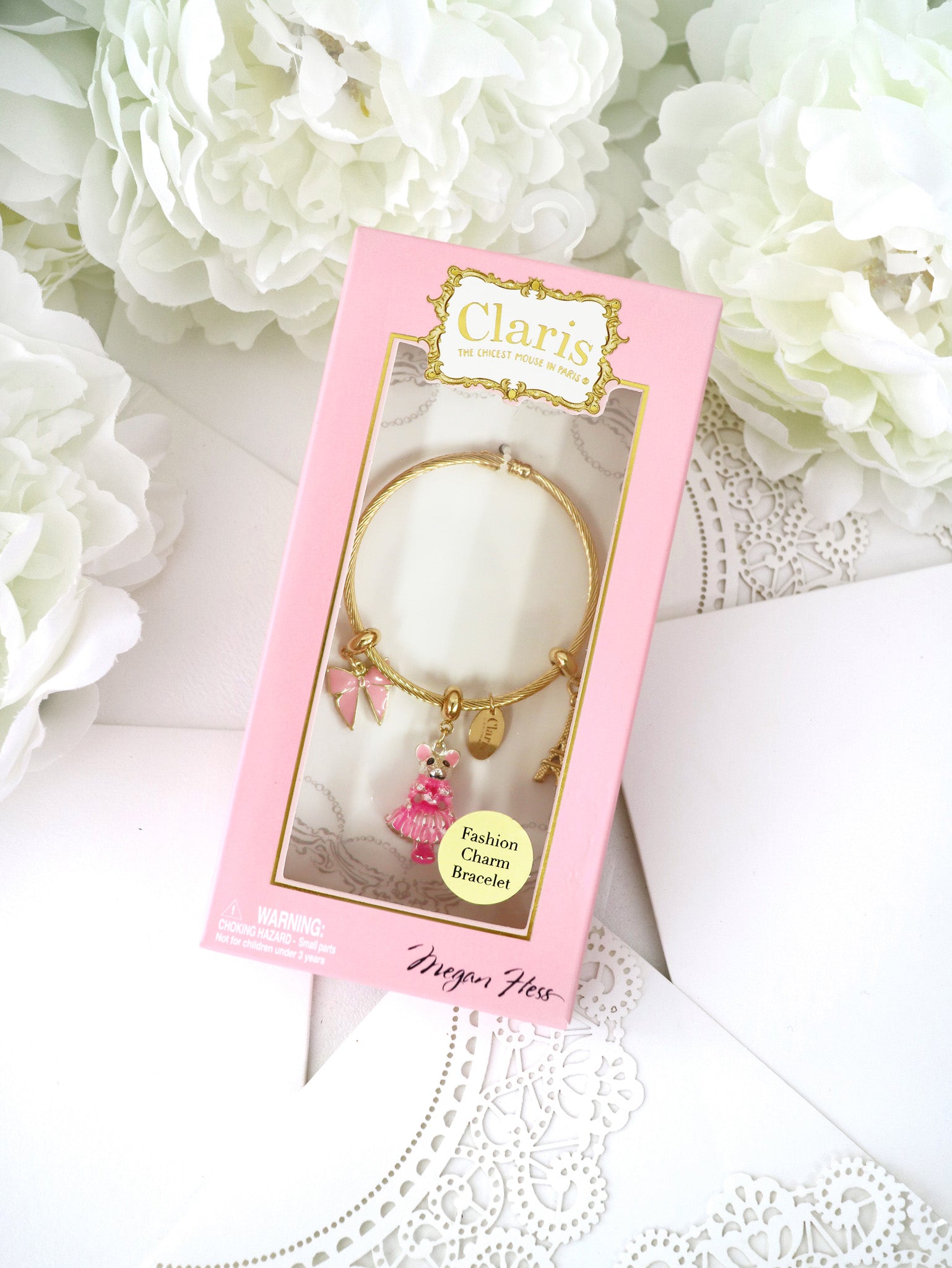 Claris: The Chicest Mouse In Paris™ Charm Bracelet - Pink Poppy Australia