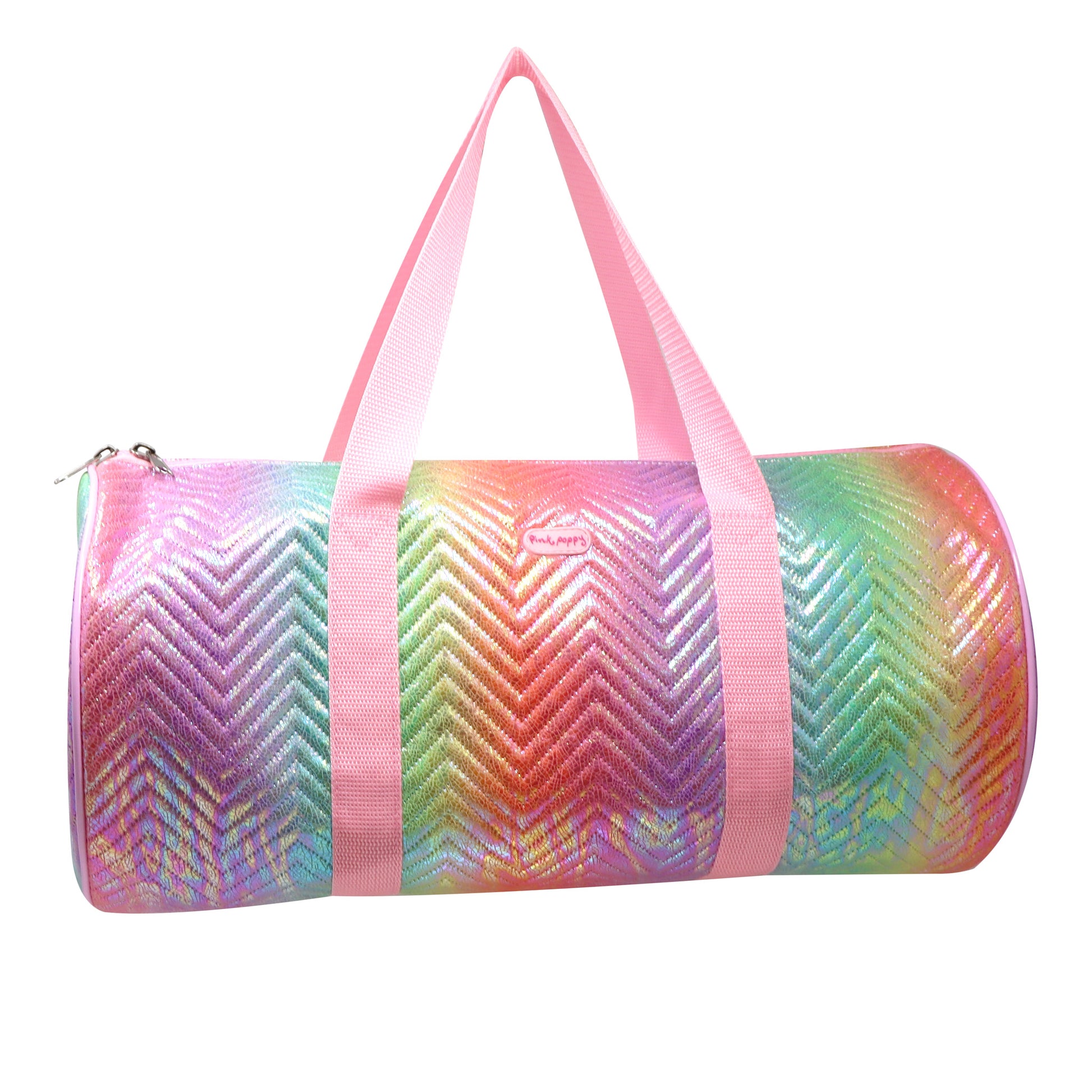 Unicorn Dreamer Quilted Rainbow Duffle Bag - Pink Poppy Australia