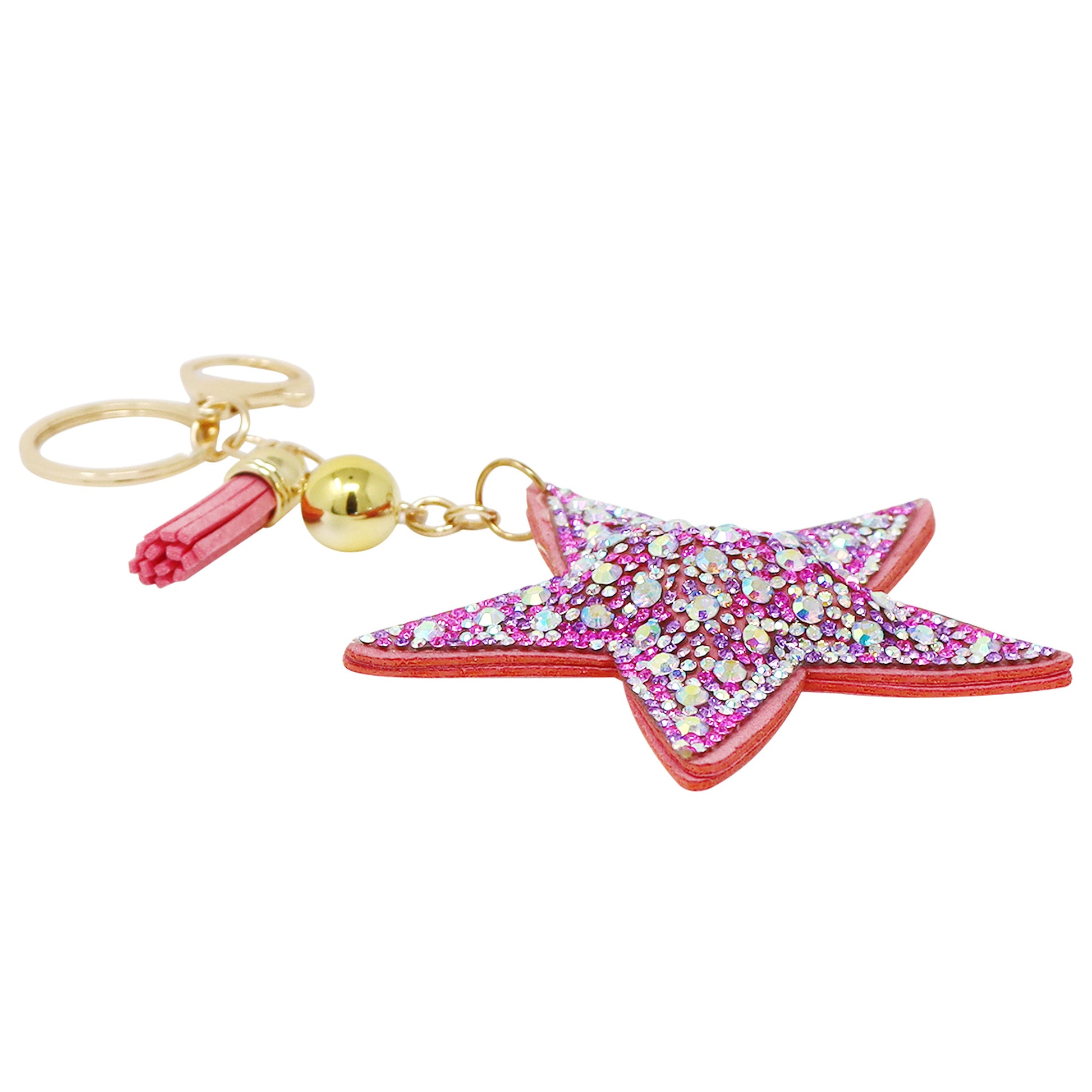 Star Jewelled Bag Charm - Pink Poppy Australia