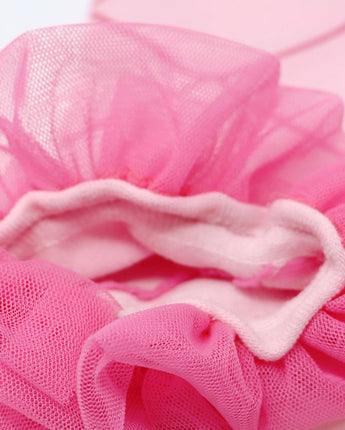 Ballerina Pink Ruffle Tulle Leg Warmer