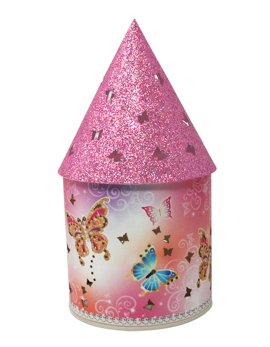 Butterfly Skies Colour Changing LED Lantern - Pink Poppy