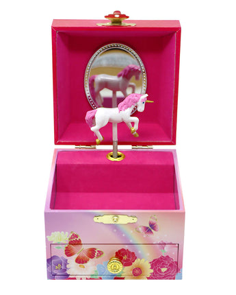 Unicorn Butterfly Small Musical Jewellery Box